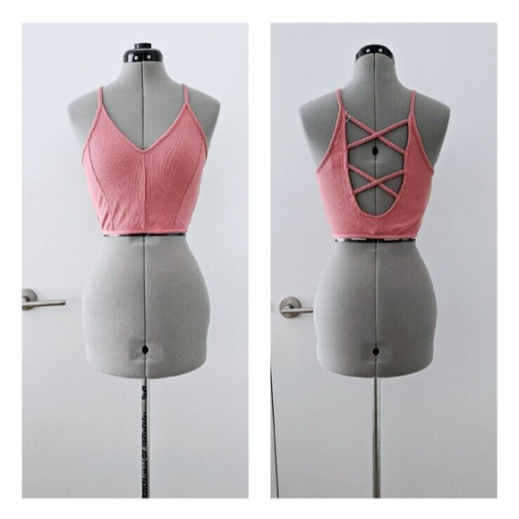 Cynthia Rowley Tops - CYNTHIA ROWLEY vtg travel yoga pilates workout free people stretch-crop top s